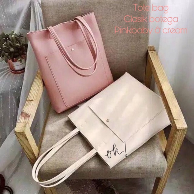 Tote Bag CLASIK BOTEGA / tas wanita dua tali / tas bisa selempang