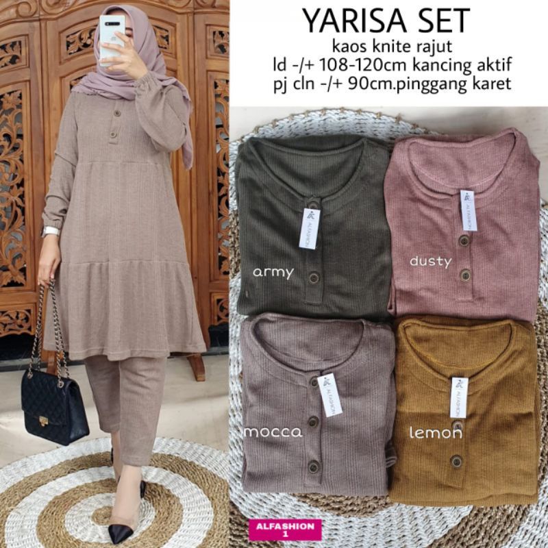 Setelan Wanita Yarisa Set by Alfashion Fashion Solo-1
