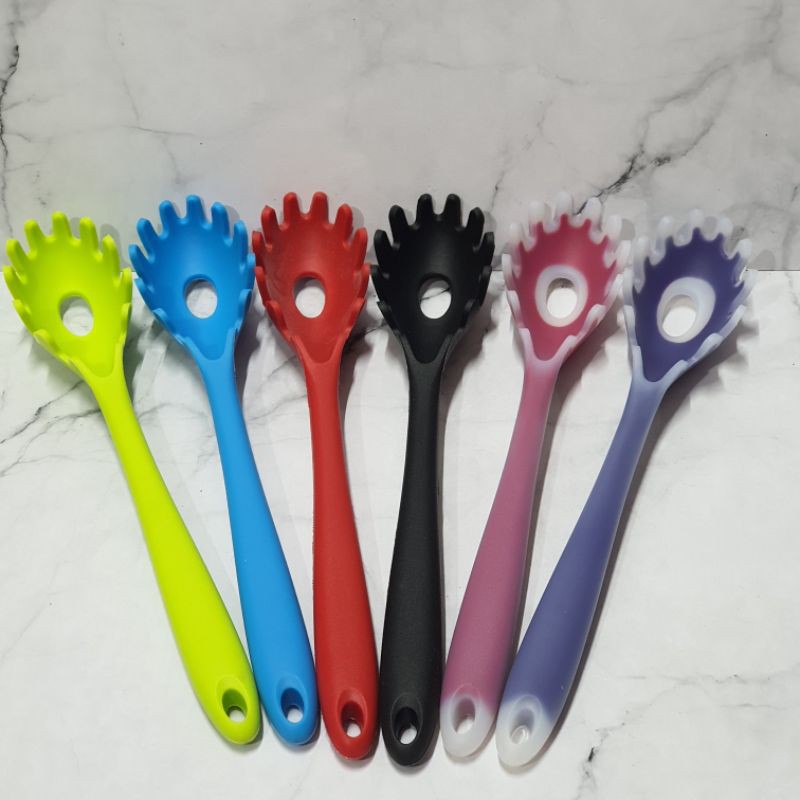 silicone pasta server spatula