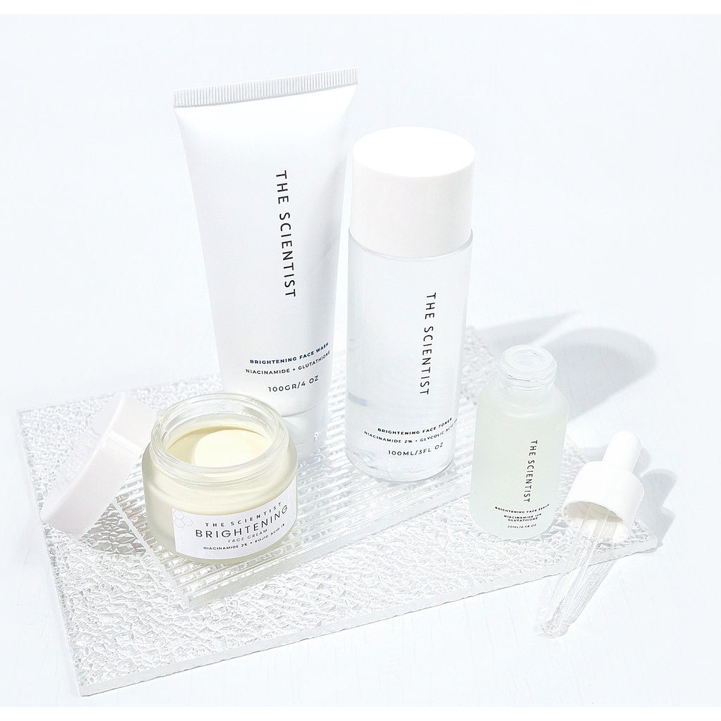 The Scientist Brightening Series Package BPOM - Instant Glowing With Vitamin B3 Niacinamide 10% + Ko
