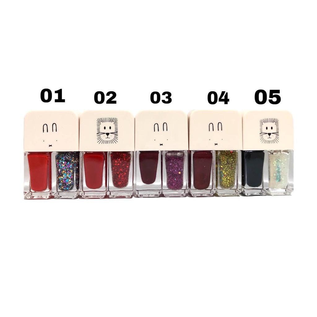 KUTEK 2IN1 KUTEK KOREA LUCU GEL NAIL POLISH  NOT PEEL OFF 24 Varian