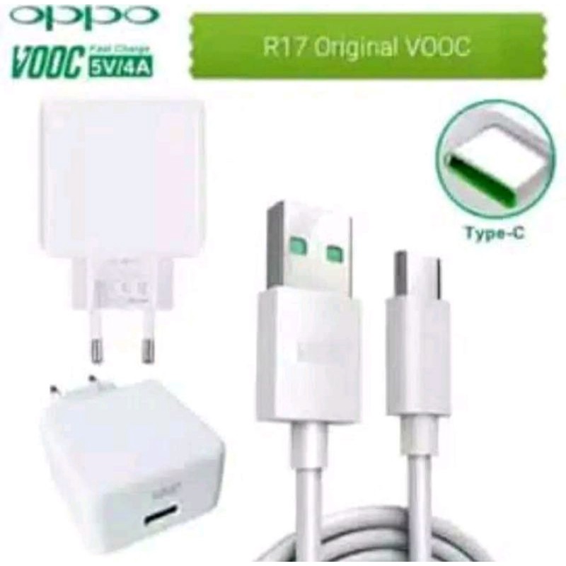 CHARGER OPPO ORIGINAL SUPER VOOC FAST CHARGING R17 USB TYPE C
