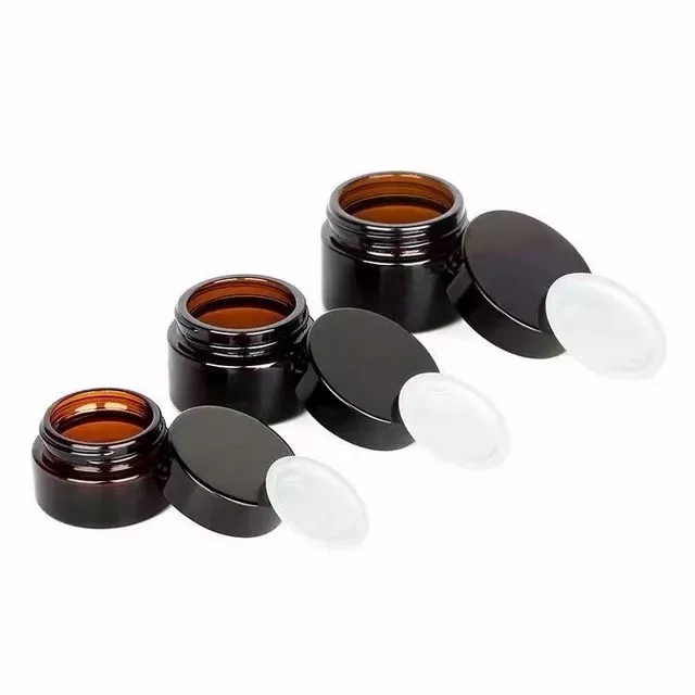 Pot Cream Kaca Amber