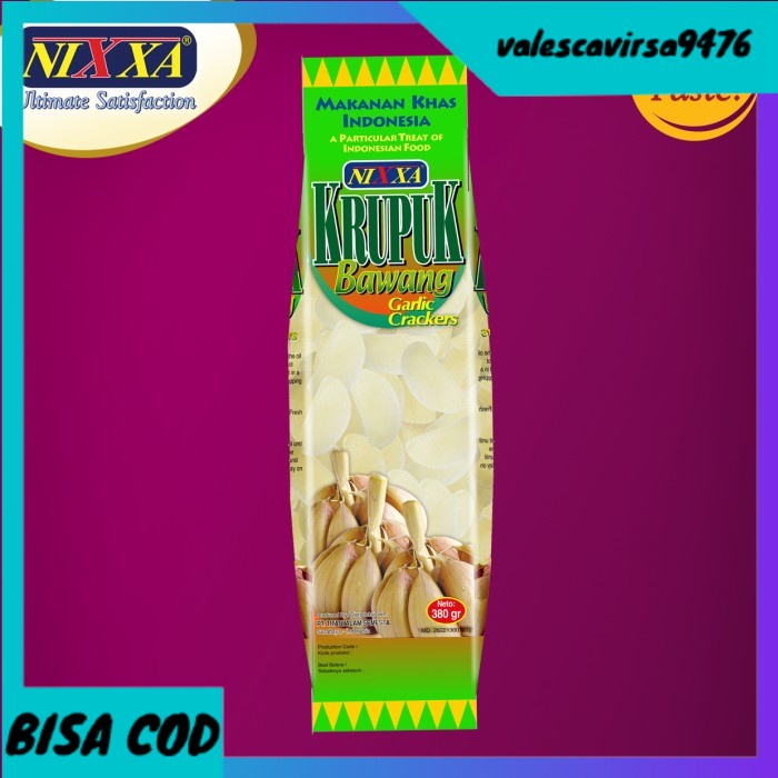 

⭐BISA COD⭐ Kerupuk Nixxa Bawang 380g