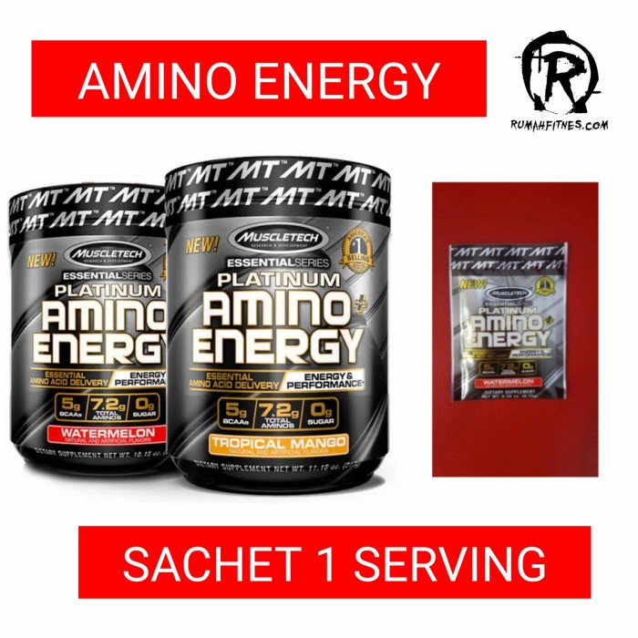 TERBAIK MUSCLETECH PLATINUM AMINO ENERGY SACHET 1 SERVING