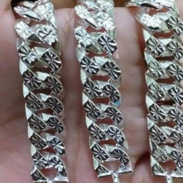 Gelang sisik naga perak murni