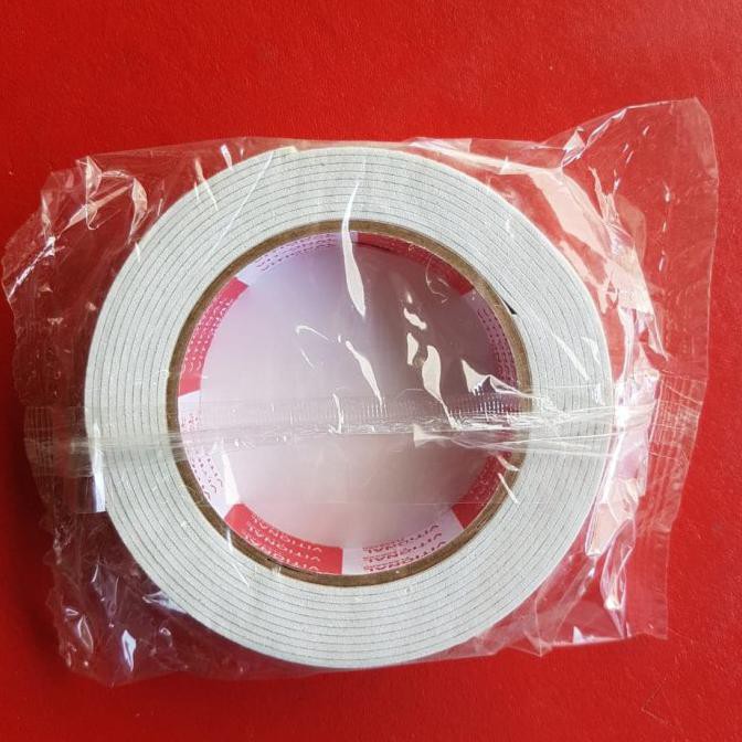 

FOAM TAPE 1 INCH (MJS) DOUBLE TAPE LAKBAN BUSA 2 SISI TEMPELAN ROLL