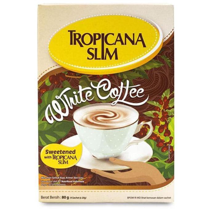 

TERLARIS! Tropicana Slim White Coffee (4 Sachet) - Sugar FREE