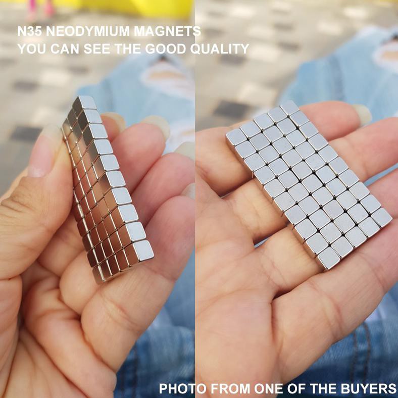 Mainan Magnet NdFeB N35 5x5x5mm 50 PCS - F001699 - Silver