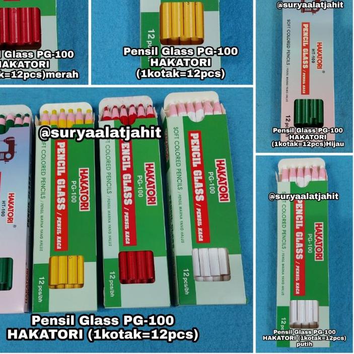 

NEW !!! 9.9 Pensil Glass PG-100 HAKATORI (1kotak=12pcs) =rp.22.500/1lusin [KODE 9]