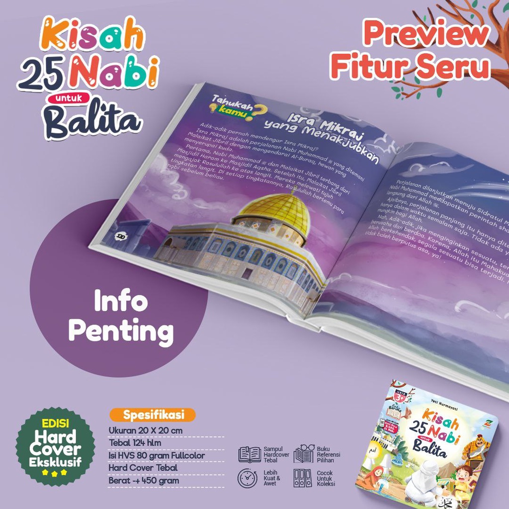 Buku Cerita Nabi : Kisah 25 Nabi untuk Balita