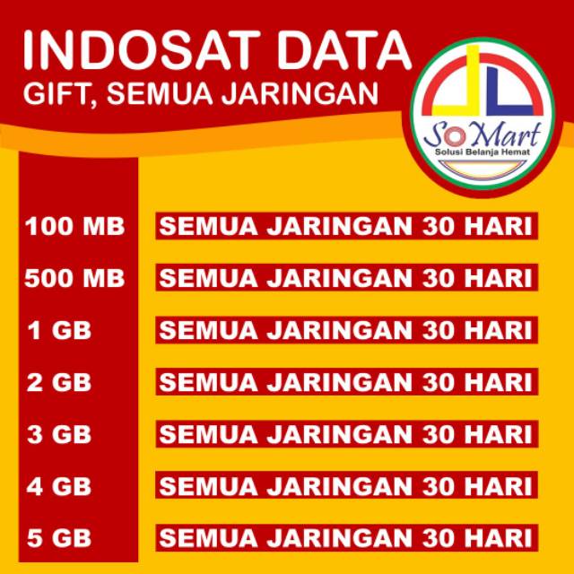 Promo Paket Data Indosat Data Gift Shopee Indonesia