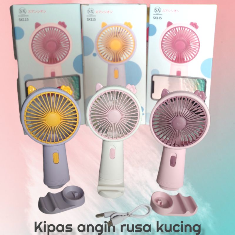 BELLA - KIPAS ANGIN GENGGAM | ELECTRIC HAND FAN PORTABLE RUSA AWET , LUCU