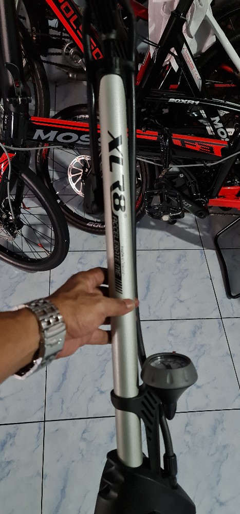 Xlr8 Taiwan 160 Psi Pompa Lantai Sepeda High Pressure Tekanan Tinggi Floor Pump