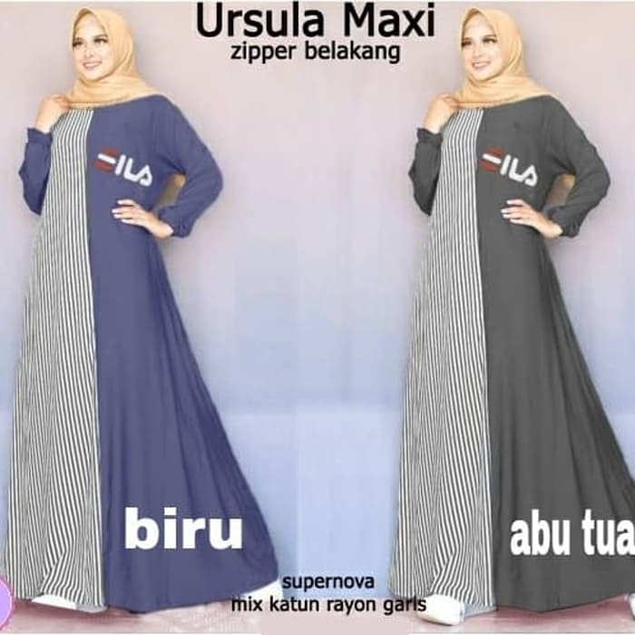 maxi dress/dress muslim/gamis/dress tunik/ursula maxi/gl7746