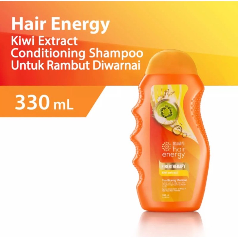 Makarizo Hair Energy Fibertherapy Conditioning Shampo Kiwi  330ml