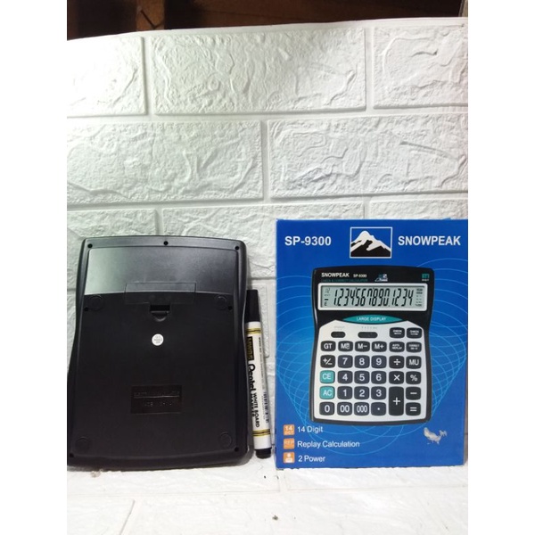 

kalkulator baterai dan tenaga surya 14 digit