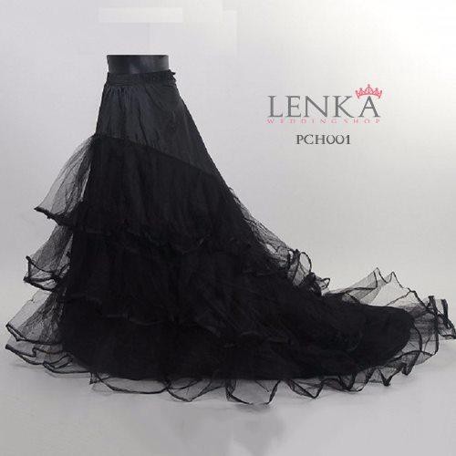 [READY STOCK] PETTICOAT EKOR PENGEMBANG DRESS BRIDAL WEDDING HITAM PCH001