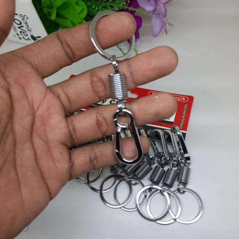 Carabiner Gantungan Kunci Aluminium Alloy 5 D shape