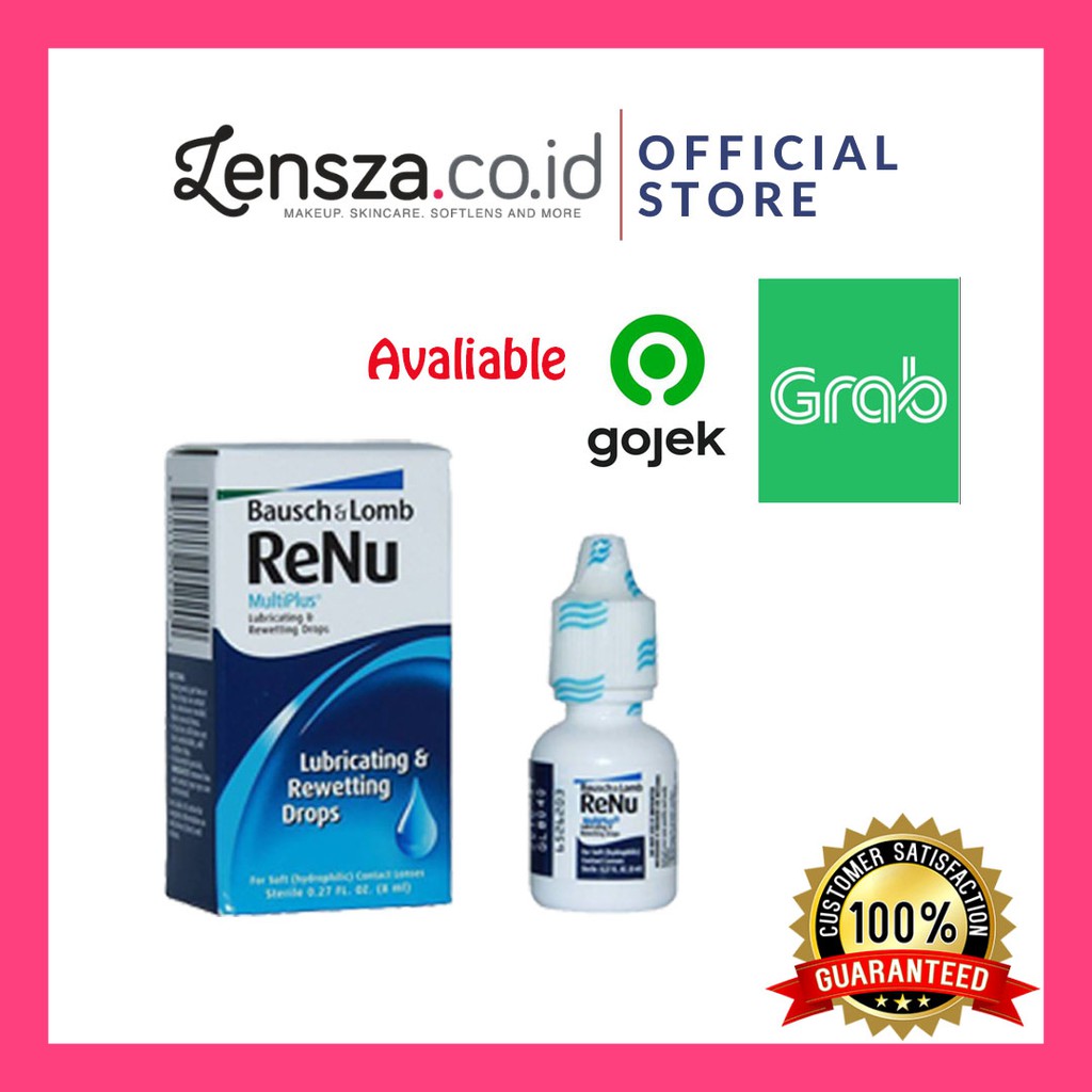 Lensza Renu Lubricating and Rewetting Drops 8ml by Bausch and Lomb / Tetes Mata Re-nu by Bausch &amp; Lomb