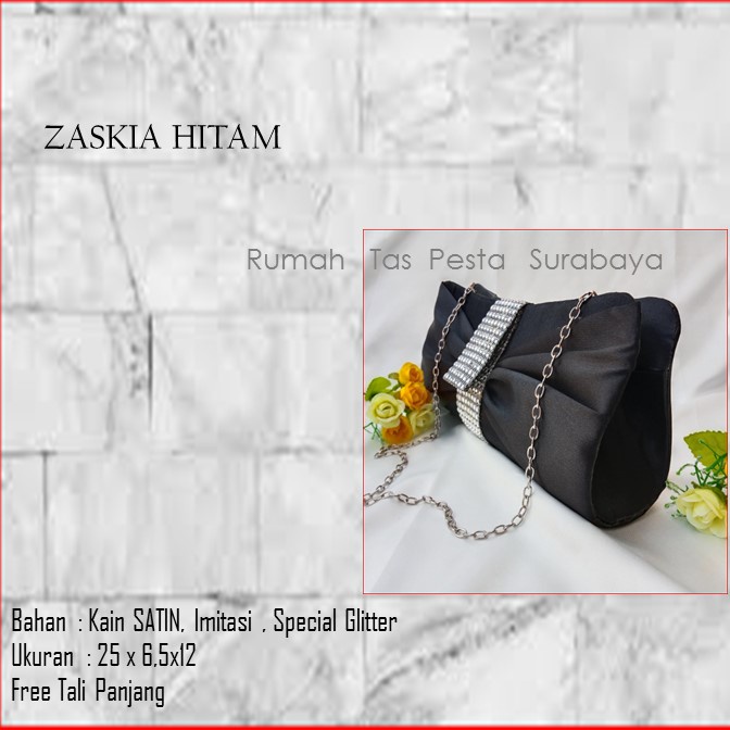 Tas Home Made ,Tas Pesta,Tas Kecil,ZASKIA HITAM