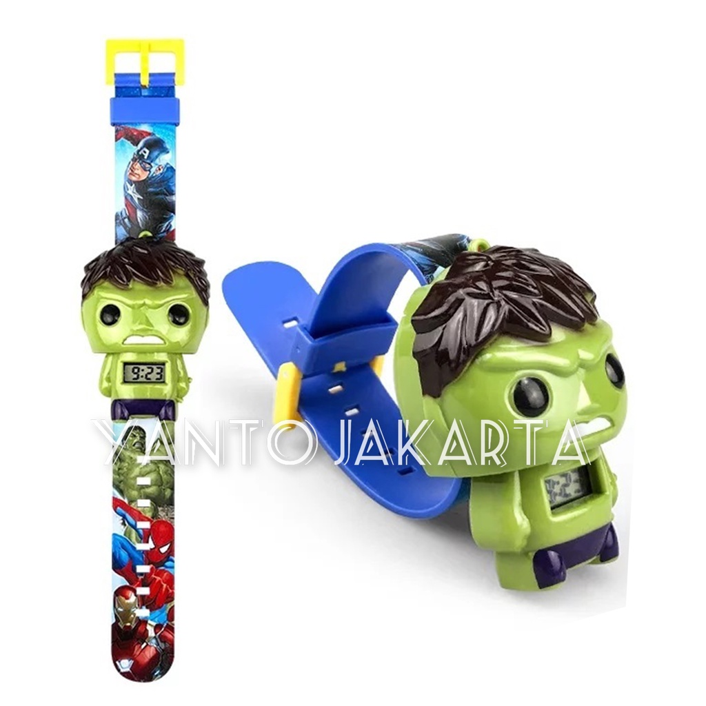 JAM TANGAN ANAK LAKI LAKI KARAKTER HULK