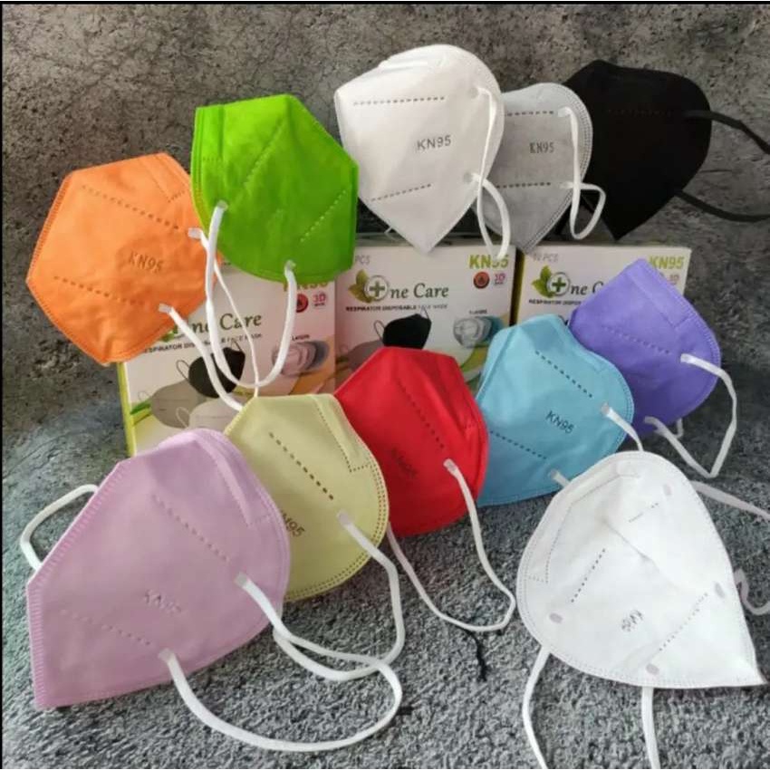 Masker 5ply KN95 Warna Earloop I-Care 3D Mask Isi 10 pc