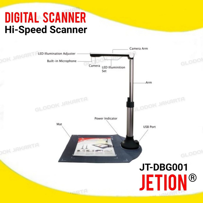 Digital Scanner Portable Hi Speed Mesin Scan Digital JETION JT-DBG001