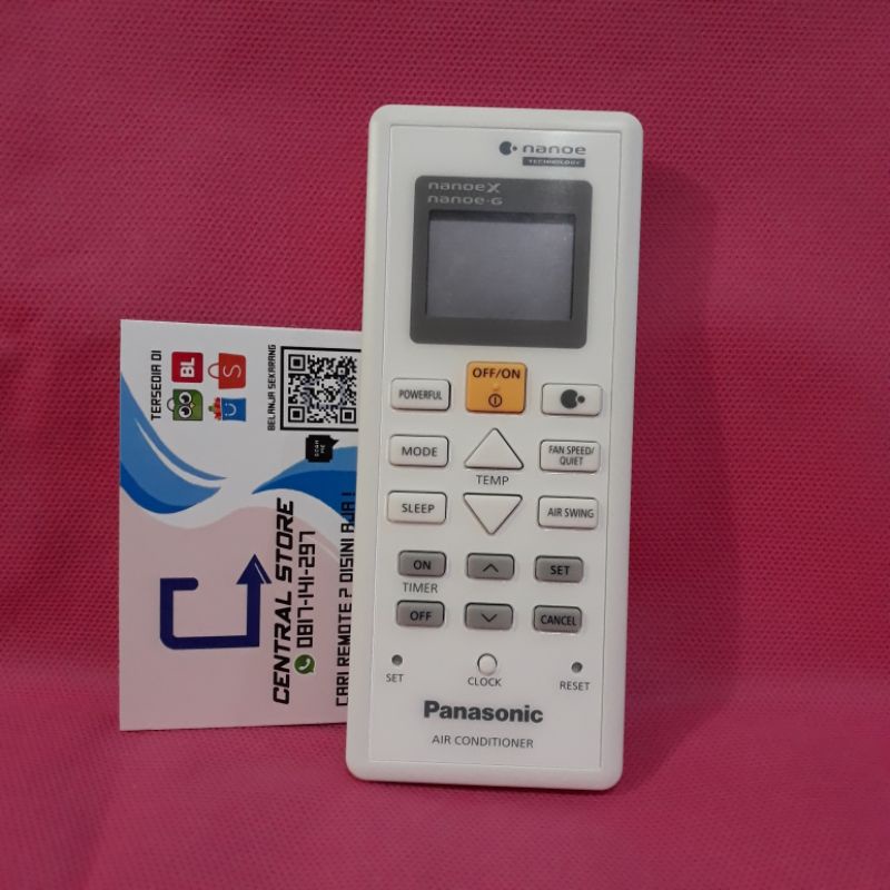 Remote AC Panasonic 19190 NANOE Technology ORIGINAL