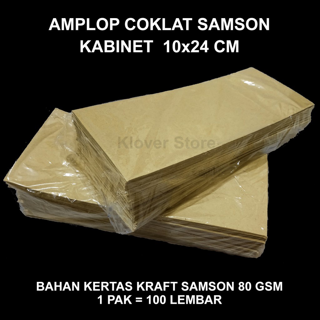 

Amplop coklat polos 10cm x 24cm / 12cm x 28cm