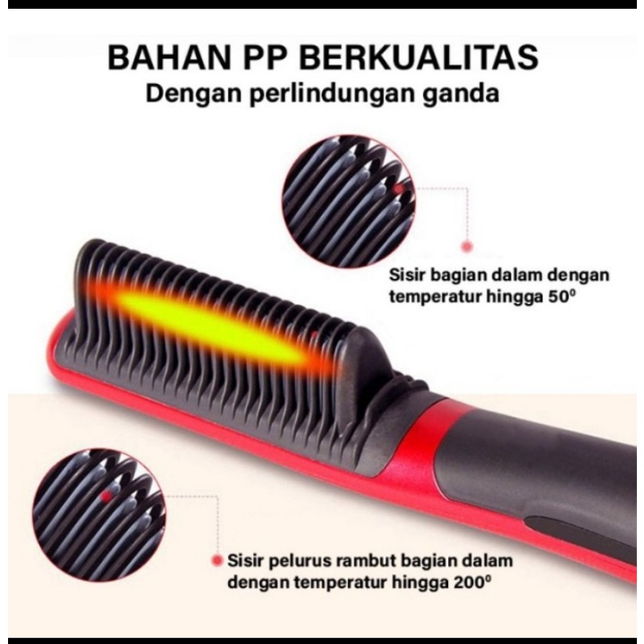 Promo Catok Sisir Pelurus Rambut ASL 908 Jumbo 25,5 Cm/Hair Straightener