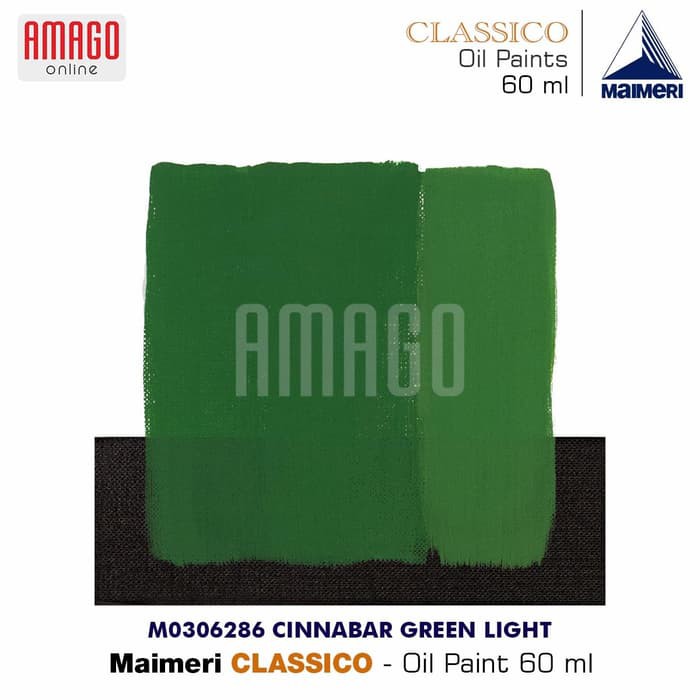 Cat Minyak Lukis MAIMERI Classico - Oil Paint - Cinnabar Green Light - 60ml - M0306286