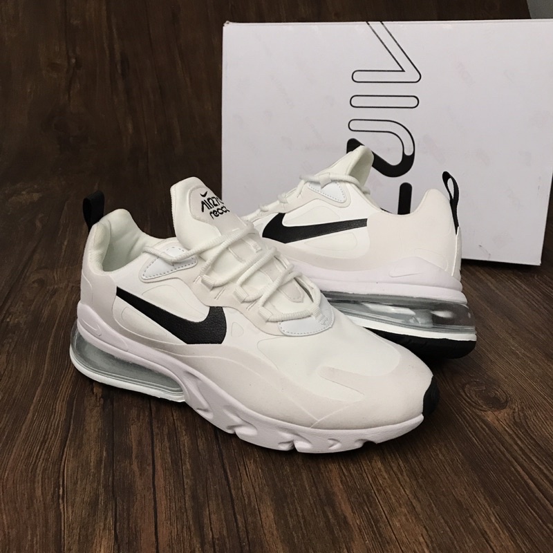 black and white nike react 270