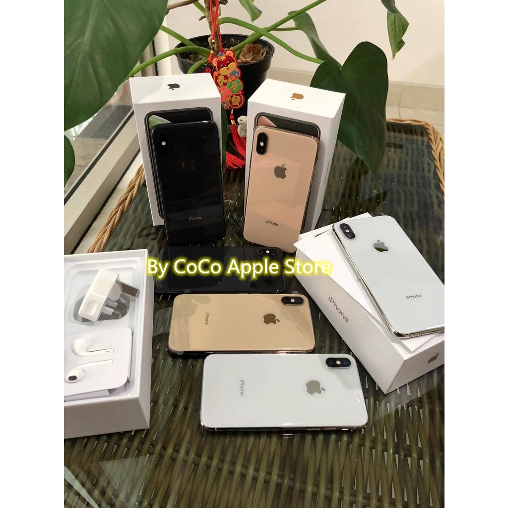 iPhone Xs 256GB All Sim Silent Fullset Original Second Like New Mulus100% 3utools All Green (Garansi 1 Tahun)