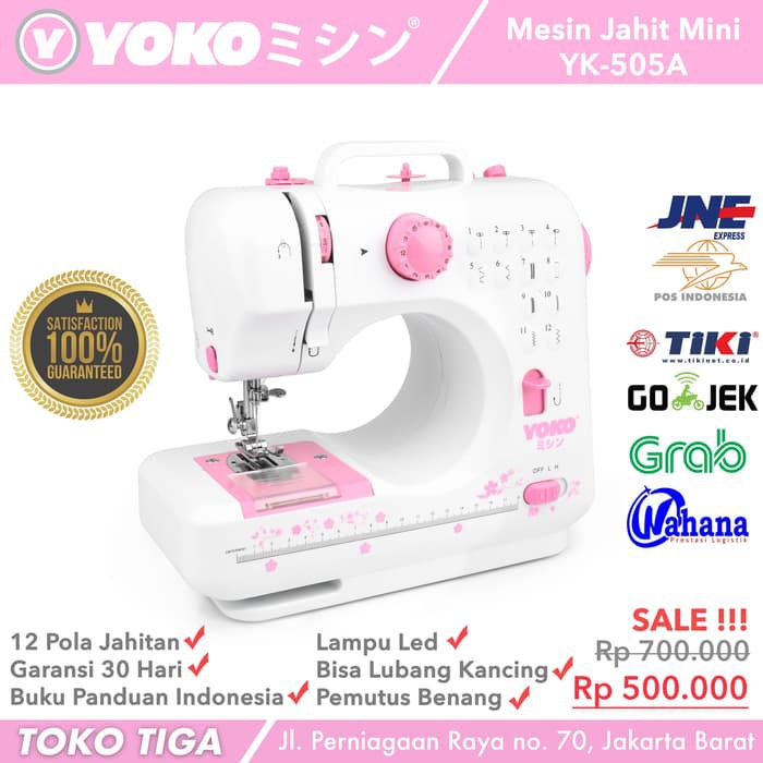 Mesin Jahit Portable Mini FHSM 505A FHSM 505 A JYSM Mesin Jahit Portable Mini FHSM 505A FHSM 505 A JYSM