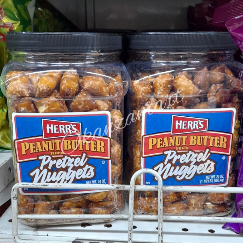 

Herr's Herrs Pretzel Nuggets Peanut Butter 680gr