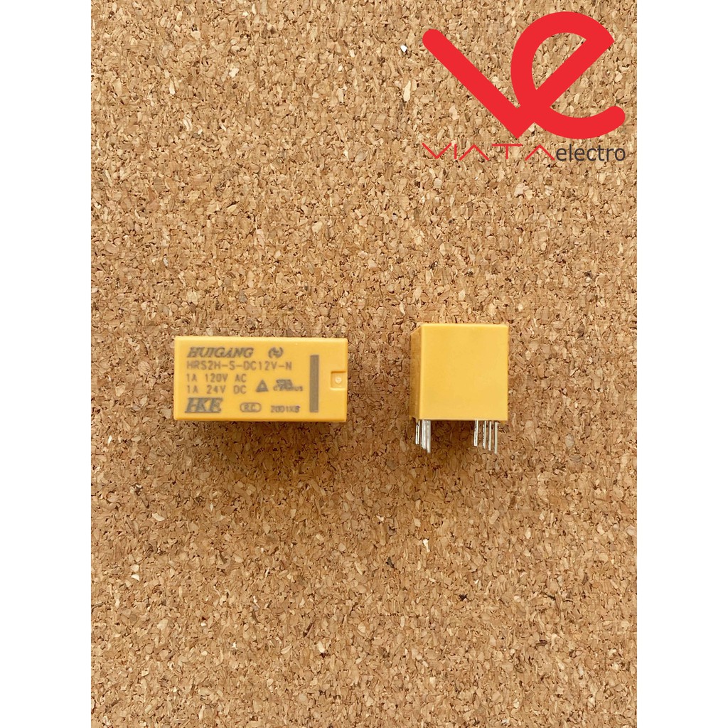 RELAY 12V 8PIN HKE KECIL 1A RELAY 12VOLT 8 KAKI KECIL HKE 8 PIN  HRS2H