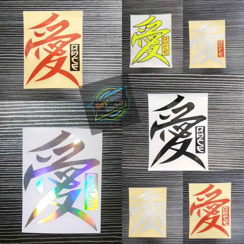 STICKER CUTTING STICKER KANJI HURUF JEPANG