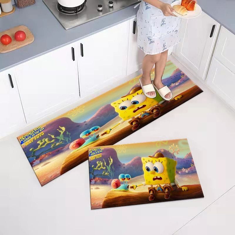 2 in 1 Kitchen Floor Mat / Keset Alas Lantai Kamar Tidur Rumah Dapur Anti Selip