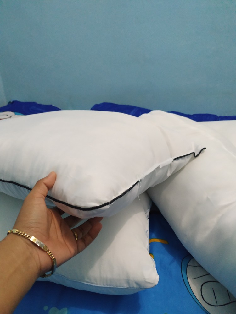 Best Paket 2bh Bantal Dan 2bh Guling Silicon Standard Hotel Super Lembut