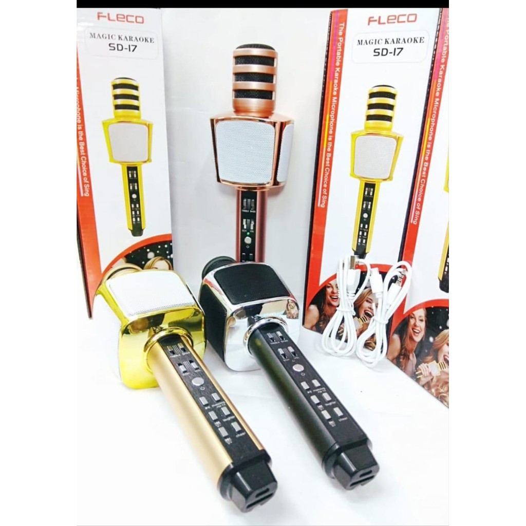 Microphone Bluetooth Karaoke Original Fleco SD-17