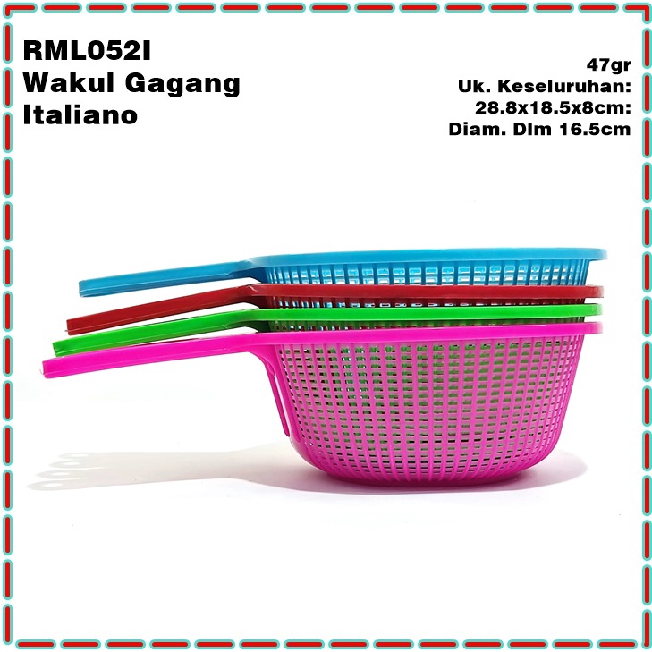 RML052I Wakul/Drainer/Saringan Lubang Gagang Italiano