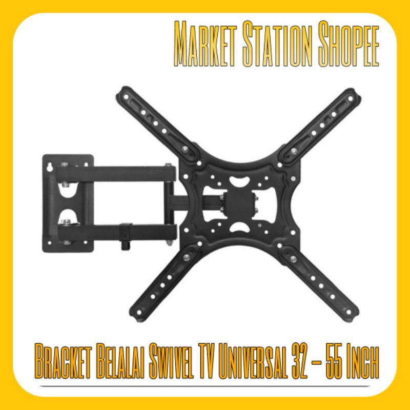 Bracket Swivel Belalai TV Universal 32 - 55 Inch