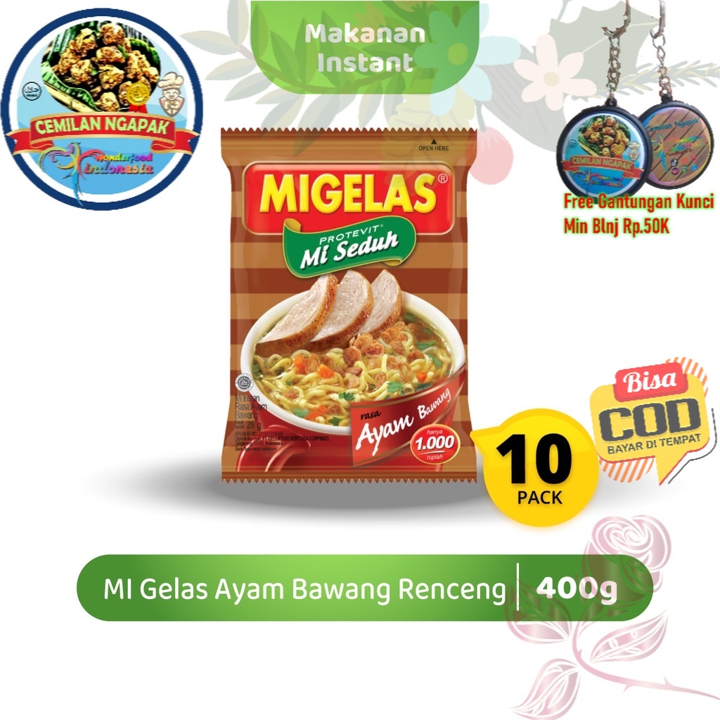 

Migelas Ayam Bawang Renceng 10 Sachets @28 Gr - Teman santai