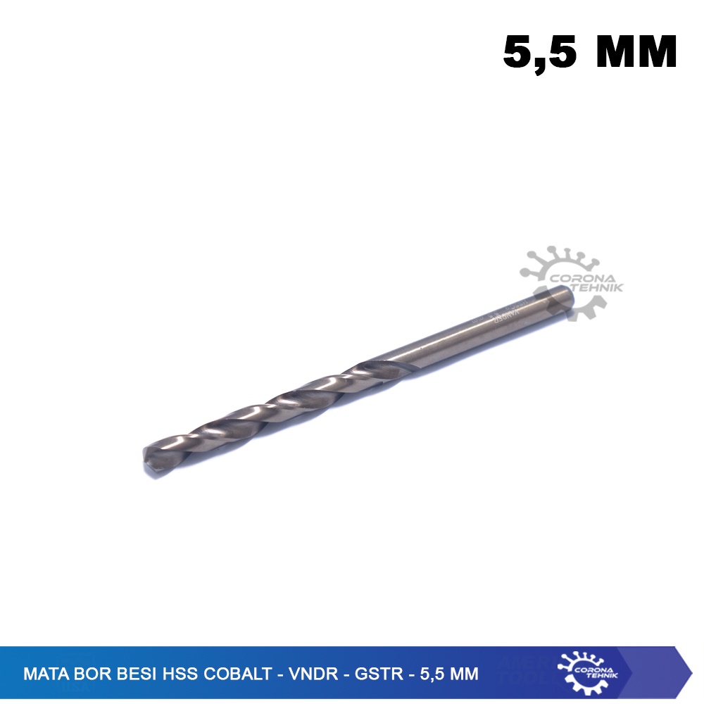 5,5 mm - Mata Bor Besi HSS Cobalt - VNDR - GSTR