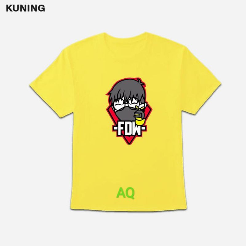 KAOS ANAK FDW GAMERS YOUTUBERS
