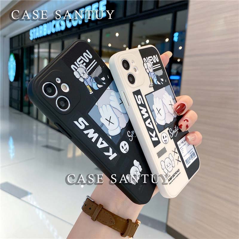 Case Casing OPPO A74 A95 A76  A78 5G A16 A16K A16E A17-4G A17K-4GA54 A55 A77 A77s  A57 2022 A15 A15S A53 2020 A33 2020 4G 5G A8 A31 A52 A72 A92 A33 Neo7 Silicone Soft Case Kaws