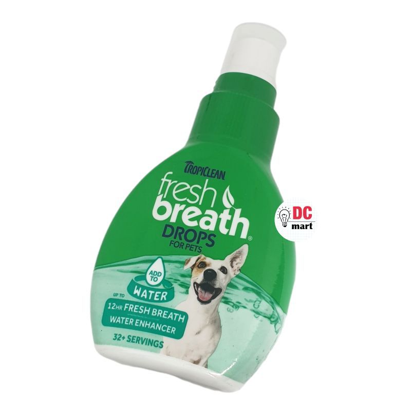 Tropiclean FRESH BREATH DROPS FOR PETS / Semprotan Bau Mulut Hewan