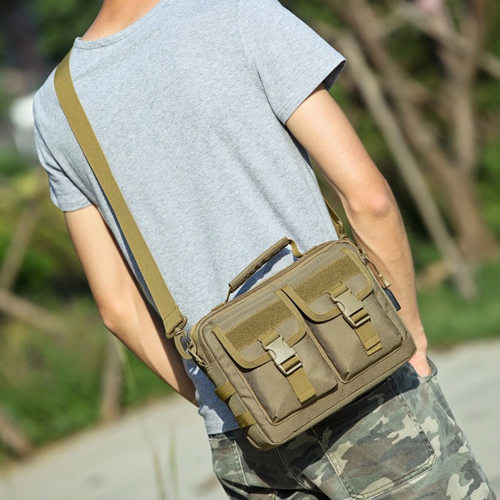 Tas Selempang Pria Slingbag Tas Slempang Tactical Army Usb 6036