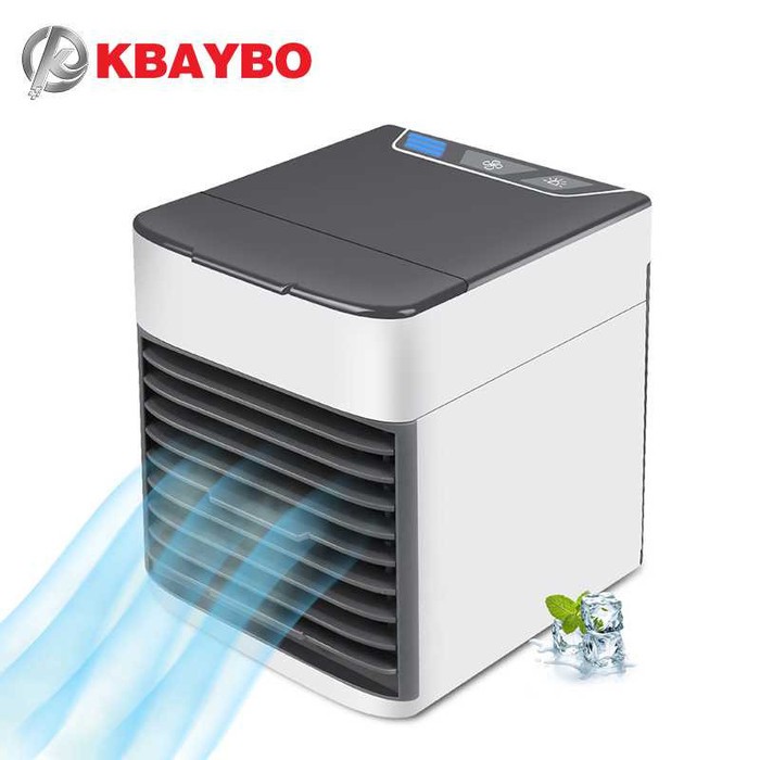 Kipas Cooler USB Mini Air Conditioner 7 Color LED Light -DL66